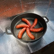 Cuisson des saucisses