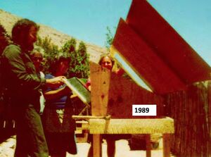 Early solar cooking in Chile, Pedro Serrano, 8-27-14