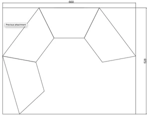 Panel layout for the reflectors