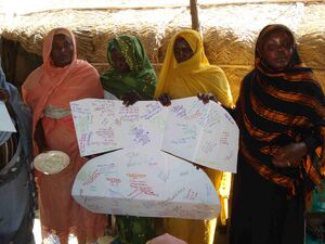 Plastic cookit in Sakali camp