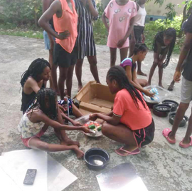 Preparing the meal