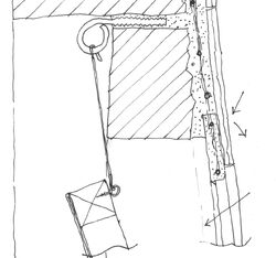 THRU wall solar oven arched opening