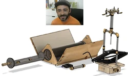 Marco Bernardo with designs, Image credit: Marco Bernardo