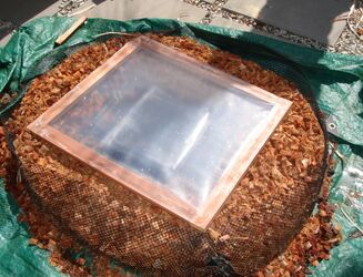 Solar Nest with plastic wrap top 2