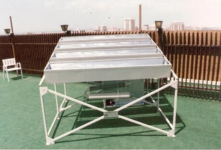 Réfrigérateur solaire Coldfego, vue en face