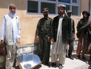 Patricia McArdle in Afghanistan 2005