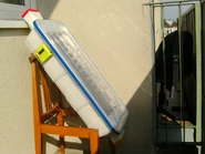 Capteur solaire à air pendant le test