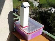 Séchoir en action sur le balcon