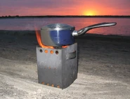 Wood Pellet Camp/Survival Stove from ClearDome Solar Thermal
