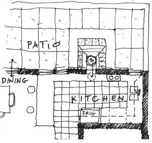 Joel Goodman - Thru wall oven kitchen plan, 10-1-11