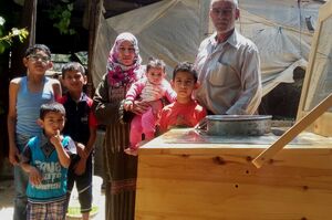 One of 160 families in Gaza using solar cookers, Photo credit: anera
