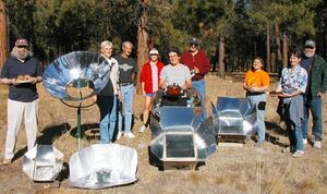 Solar cooking potluck