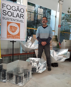 Fogao Solar display at Porto Alegre, Brazil, 8-8-19