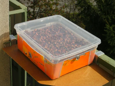 Mini-séchoir solaire  utilisé par  à Czestochowa en 