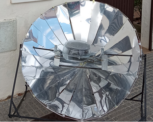 Andalusian solar cooker photo, 1-6-21