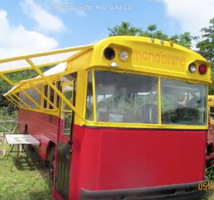 Kua O Ka La school converts old bus to solar dehyrator, 7-5-17 