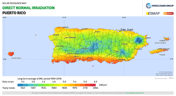 Puerto-Rico irradiation map, 8-10-22