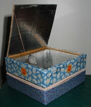 The  is a very good cardboard solar cooker.