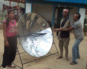 Sun and Ice - 500 solar cooker Nepal