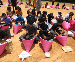 Children at the Suryakumbh event in Bengaluru, India Photo credit: Deccan Herald