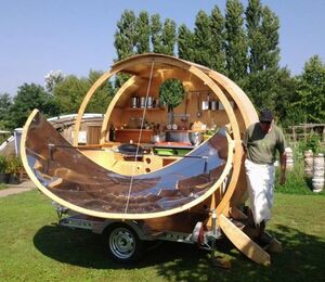 French solar food cart, 2-10-14