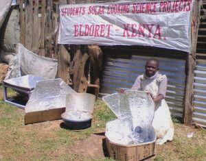 Hexagon Solar Cooker, Eldoret Student Projects 11-29-12