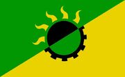 Anarcho Solarpunk flag