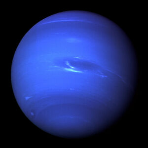 Neptune as seen from Voyager 2.