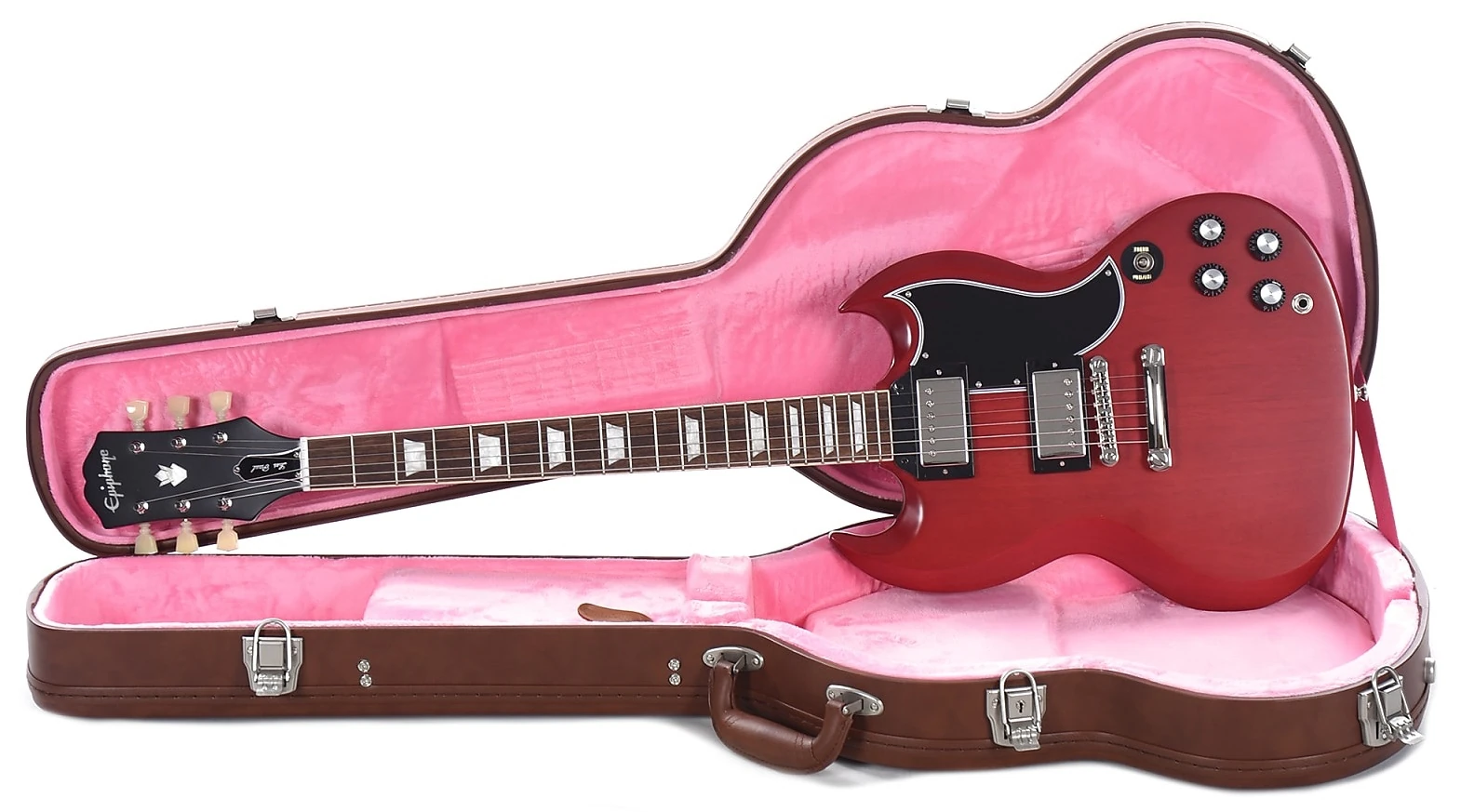 ギター Epiphone 1961 Les Paul SG Standard Epiphone 1961 Les Paul SG Standard - Aged Sixties Cherry