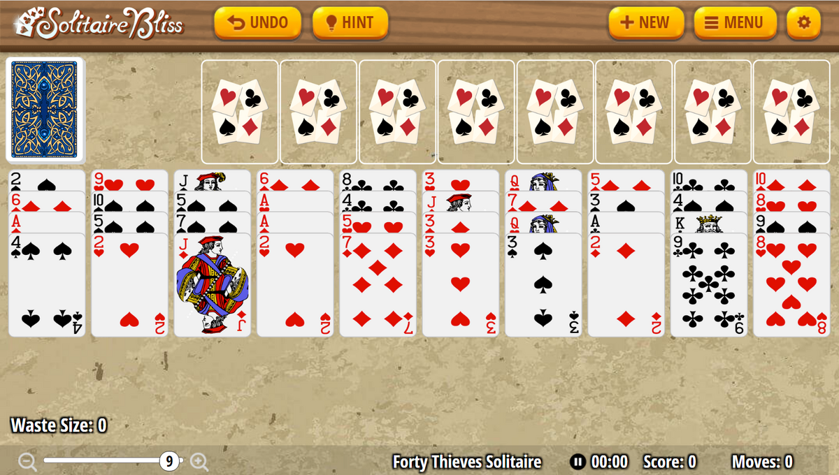 Spider Solitaire 2 Suits, Solitaire Bliss Wiki