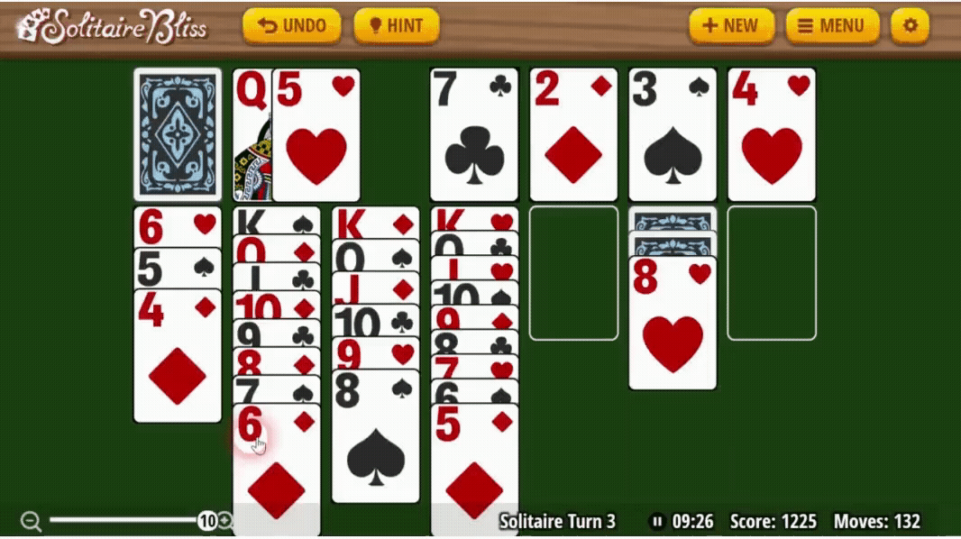 Play Solitaire 3 Cards (Klondike Turn Three) - Solitaire Bliss