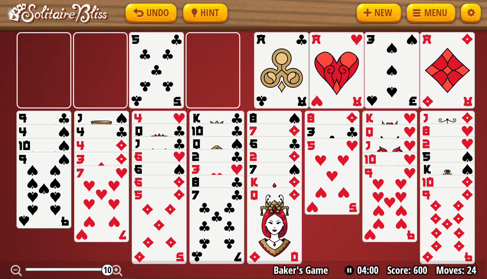 Spider Solitaire 1 Suit, Solitaire Bliss Wiki