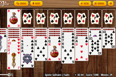 Free Spider Solitaire (1 Suit, 2 Suits & 4 Suits) & Spider Solitaire Rules