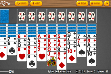 Spider Solitaire 1 Suit - Solitaire Bliss