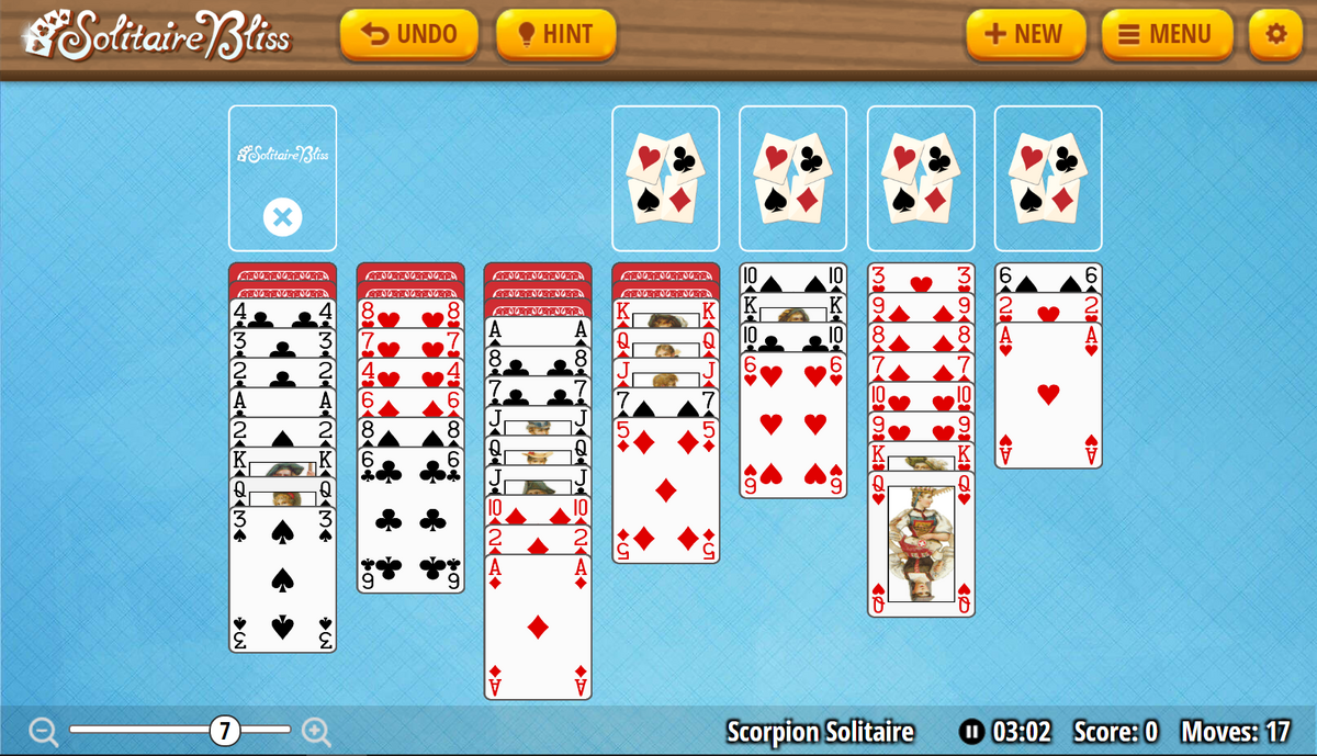 Spider Solitaire 4 Suits, Solitaire Bliss Wiki