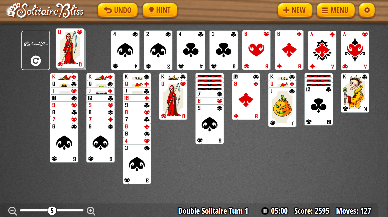 Spider Solitaire 1 Suit, Solitaire Bliss Wiki