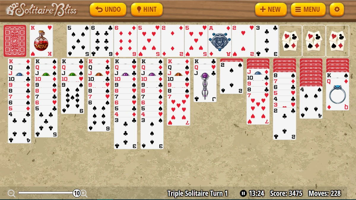 Triple Solitaire Turn 1 Solitaire Bliss Wiki Fandom