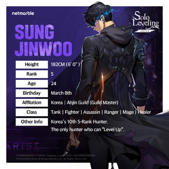 Sung Jinwoo Solo Leveling Arise Wiki Fandom Sung Jinwoo Solo Leveling Arise Wiki Fandom