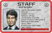 Brandon Wan's badge.