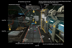 Designing Dr. Ross' personal quarters, Cabin A.