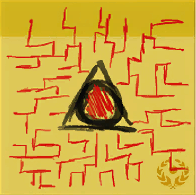 Drawing on a post-it representing the WAU's imprint over PATHOS-II from Alpha.