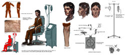 Concept art, note the Tau jumpsuit indicating that Sarah was to have been originally been from Tau.