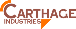 A bright-colored variant of the Carthage Industries logo.