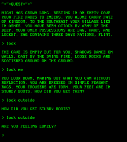 A rare screen capture.