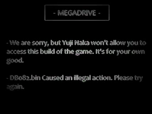 The Hedgehog - Error Screen