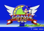 The title screen without Tails.