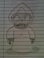 The picture the girl drew of 'Carol'