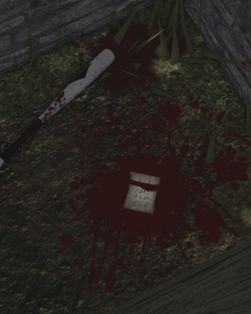 The Murder Scene Somewhere Wales Roblox Wiki Fandom - how to use a blood and tractor in roblox