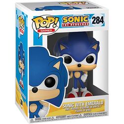 Funko Pop Lot Bundle of 2 Sonic The Hedgehog - Shadow, Sonic With Emerald