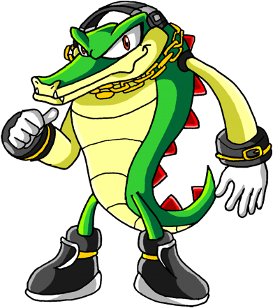 Artwork of Vector the Crocodile | Sonic Art Assets DVD Wiki | Fandom